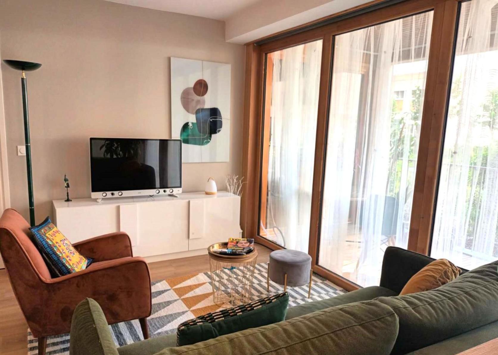 Saint Jean Gare Bel T3 Appartement Free Parking Bordeaux Buitenkant foto